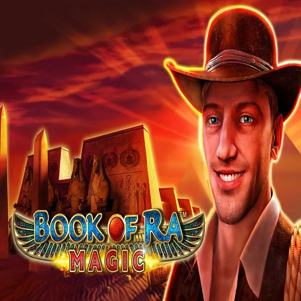Book of Ra Magic logo by Greentube at Spinfin Casino