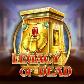Official Slots logo: Legacy of Dead by Play'n GO at Spinfin Casino