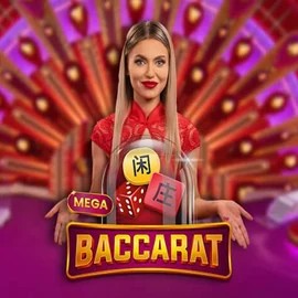 Live Casino logo of Mega Baccarat from Pragmatic Play at Spinfin Casino