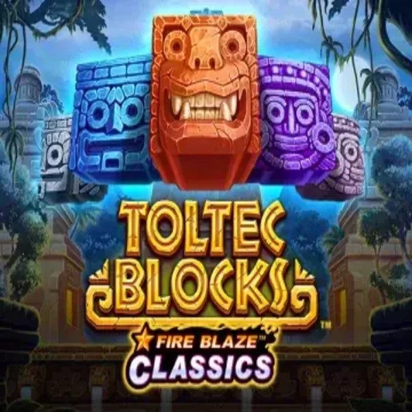 Fire Blaze: Toltec Blocks slot visual from Rarestone Gaming available on spinfins.gr