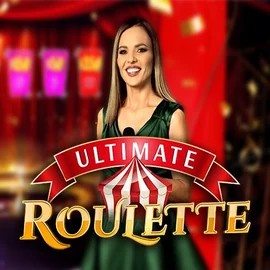 Ultimate Roulette online game logo by Ezugi on spinfins.gr